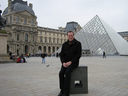 Ted Goodman by the Louvre